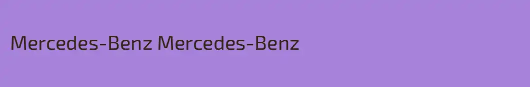Mercedes-Benz Mercedes-Benz